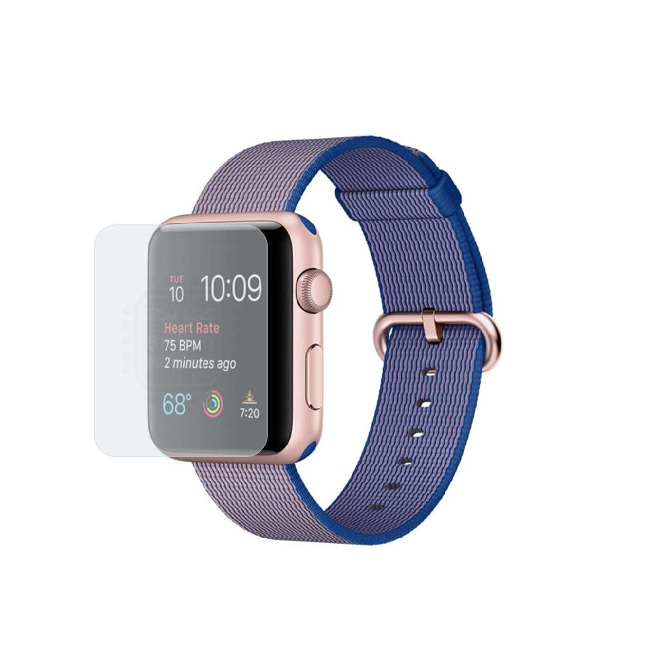 British Modules Apple Watch Clear Coat Self-Healing HydroGel Screen Protector Cover (Pack of 6)