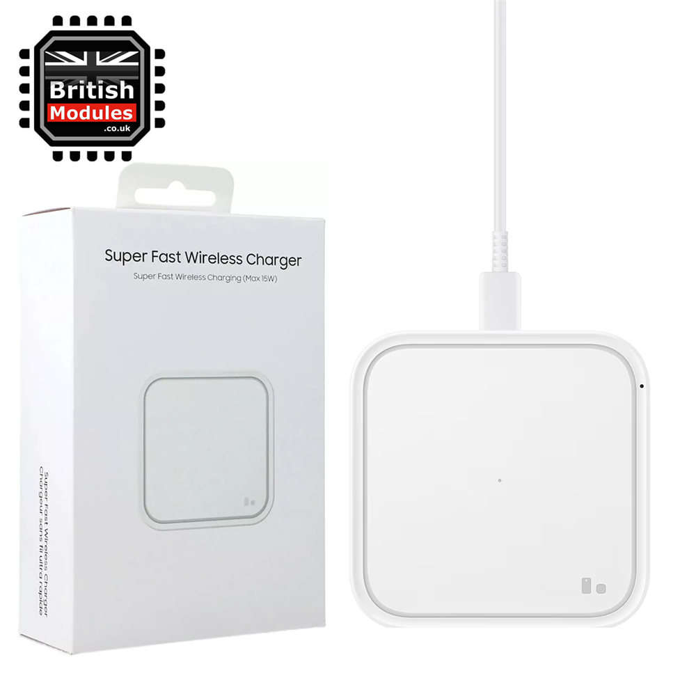 15W Super Fast Wireless Charger Pad White for Samsung Galaxy