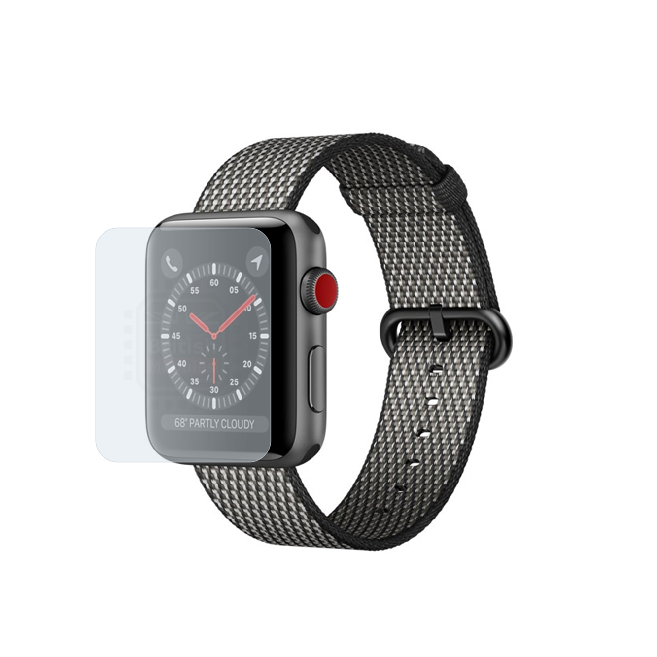 British Modules Apple Watch Clear Coat Self-Healing HydroGel Screen Protector Cover (Pack of 6)