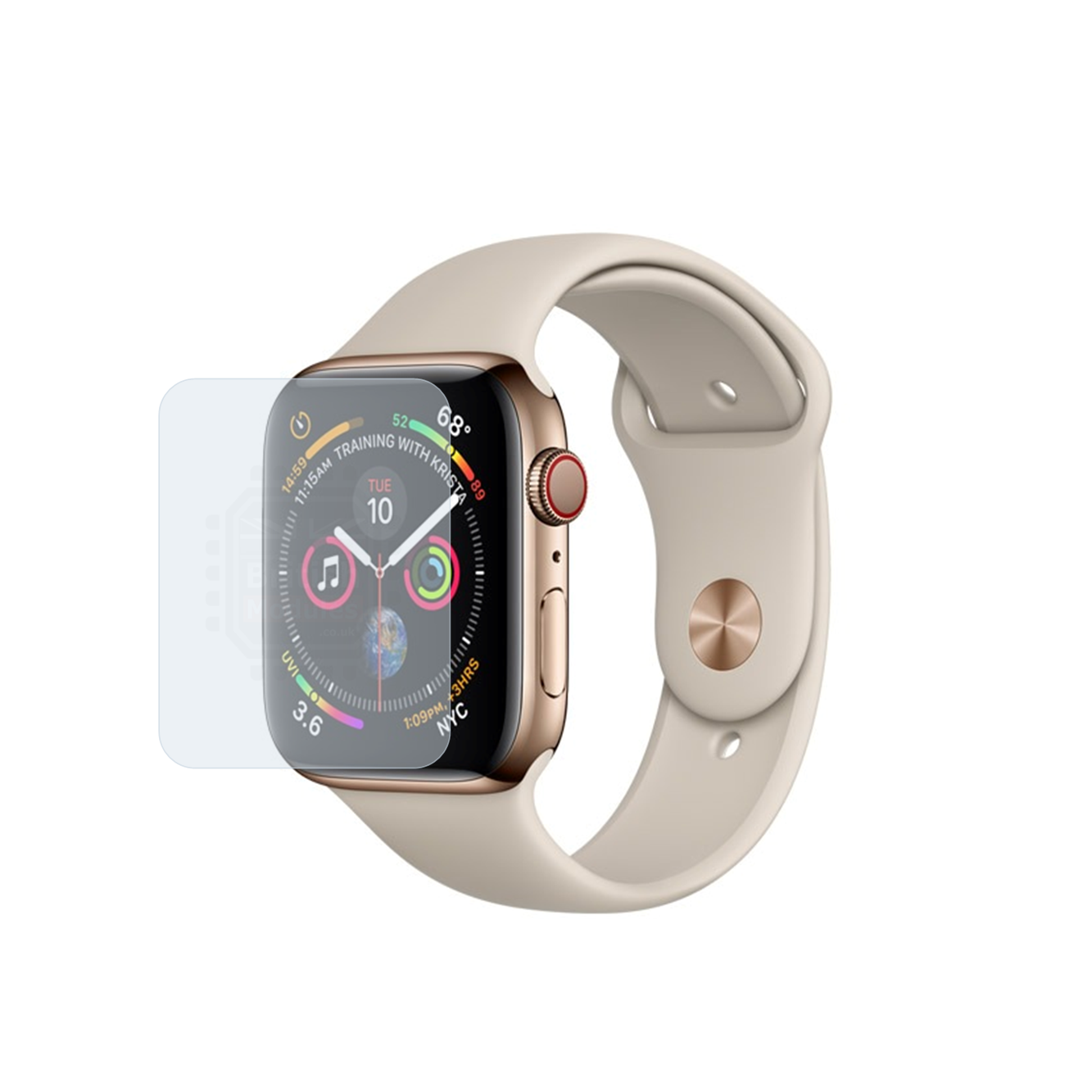 British Modules Apple Watch Clear Coat Self-Healing HydroGel Screen Protector Cover (Pack of 6)
