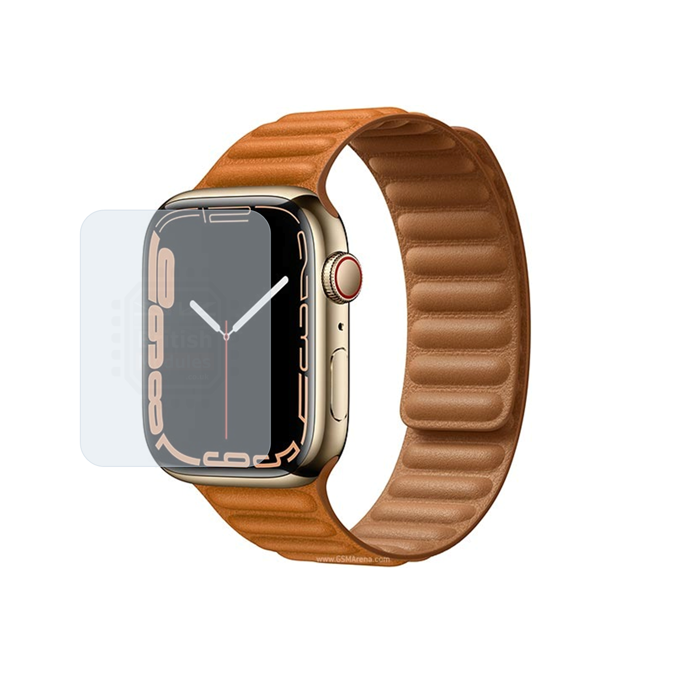 British Modules Apple Watch Clear Coat Self-Healing HydroGel Screen Protector Cover (Pack of 6)