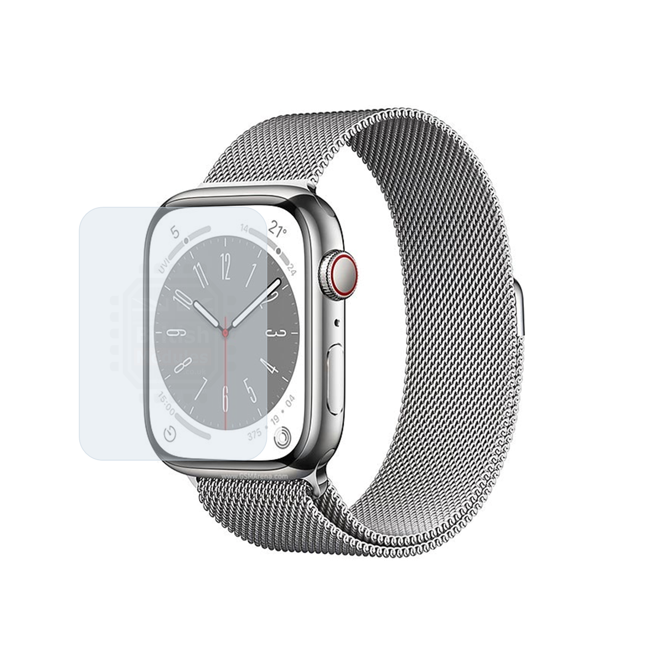 British Modules Apple Watch Clear Coat Self-Healing HydroGel Screen Protector Cover (Pack of 6)