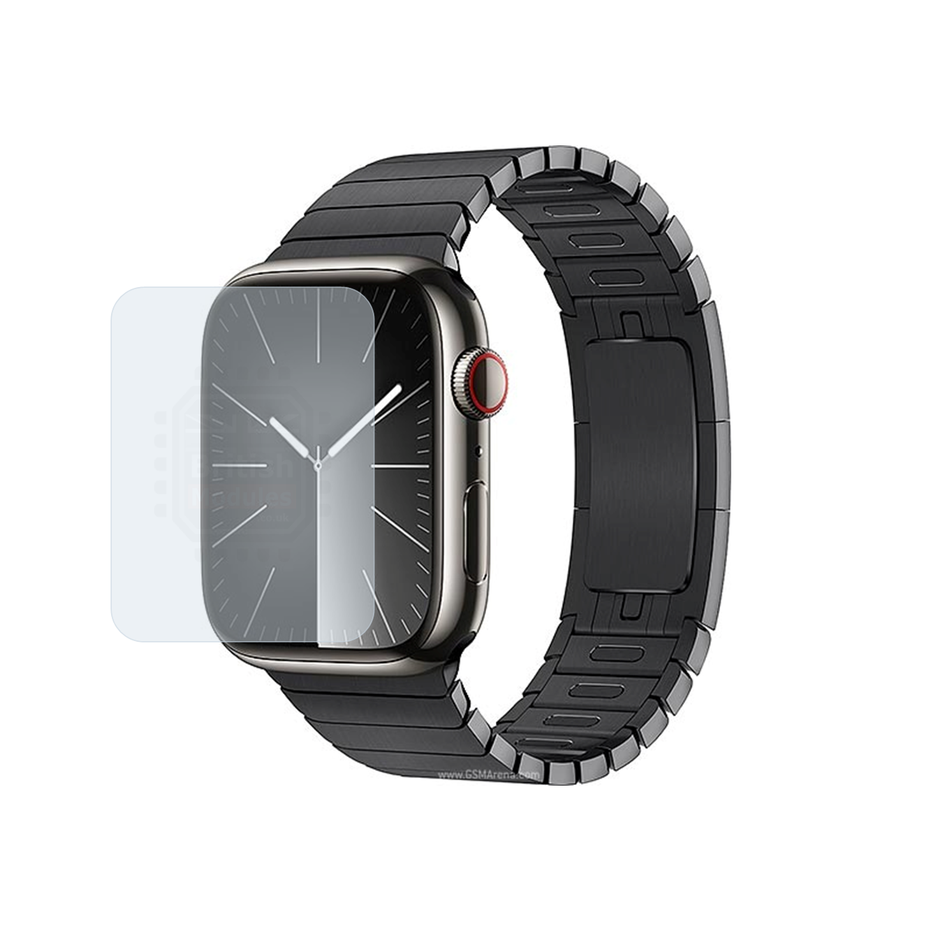 British Modules Apple Watch Clear Coat Self-Healing HydroGel Screen Protector Cover (Pack of 6)