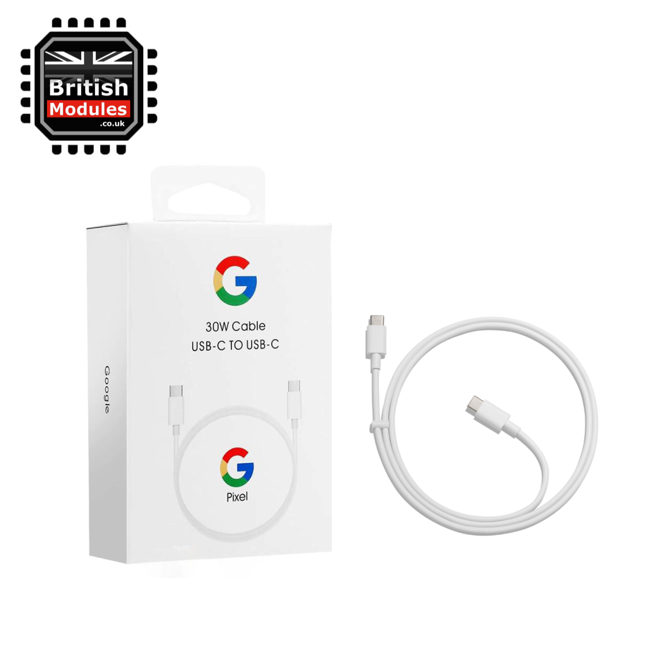 Google 30W Cable USB-C to USB-C 1M White