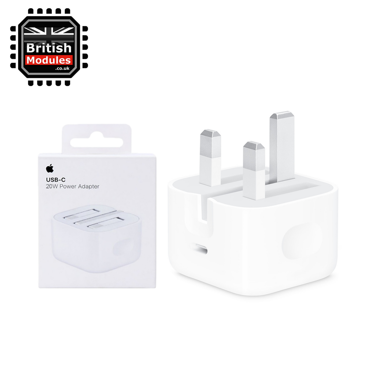 Apple 20W USB-C Power Adapter UK 3Pin Plug