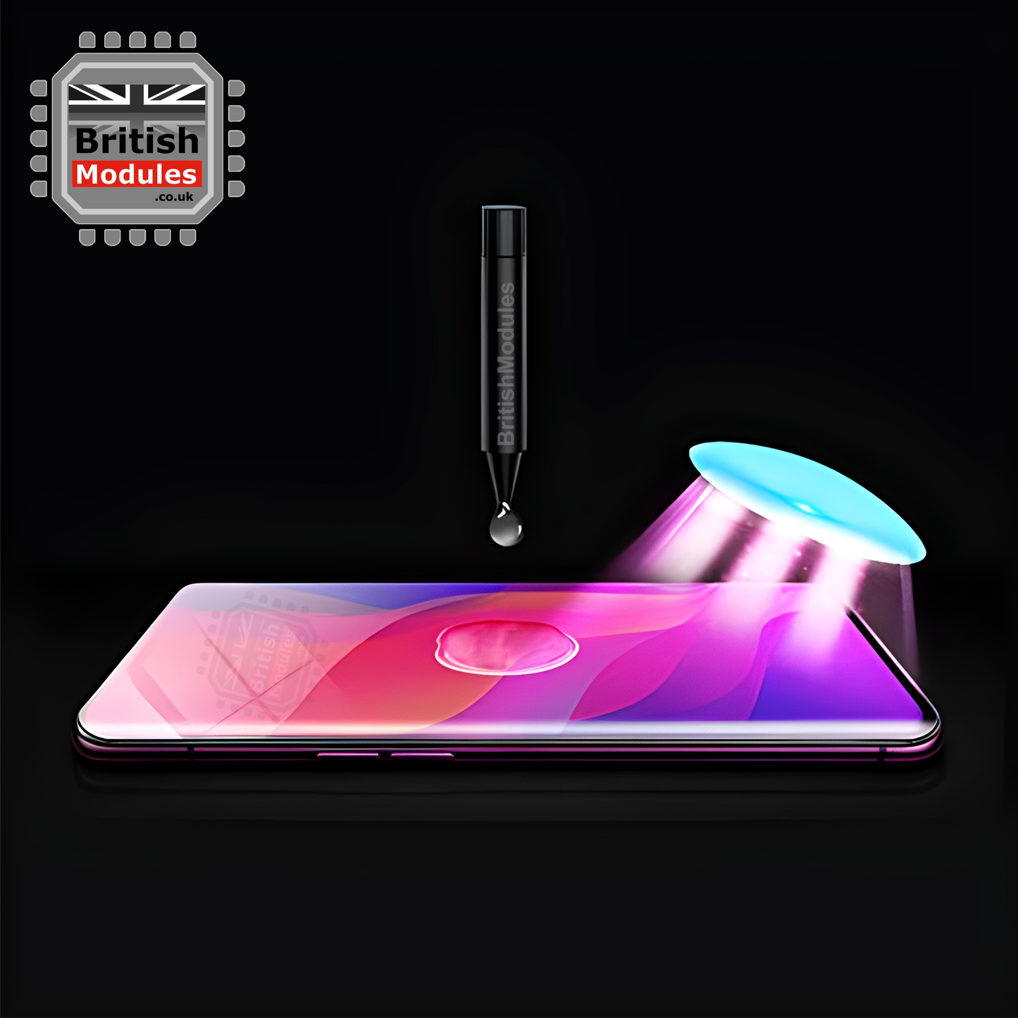 OnePlus Full Glue Gorilla Nano Liquid UV Gel 9H Curved Tempered Glass Screen Protector