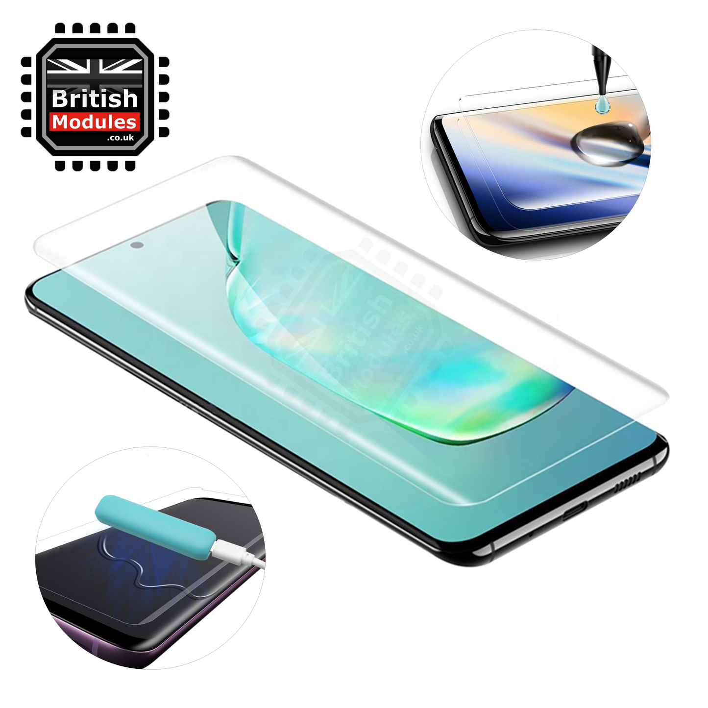 OnePlus Nano Optics Liquid UV Glue Gel 9H Curved Tempered Glass Screen Protector