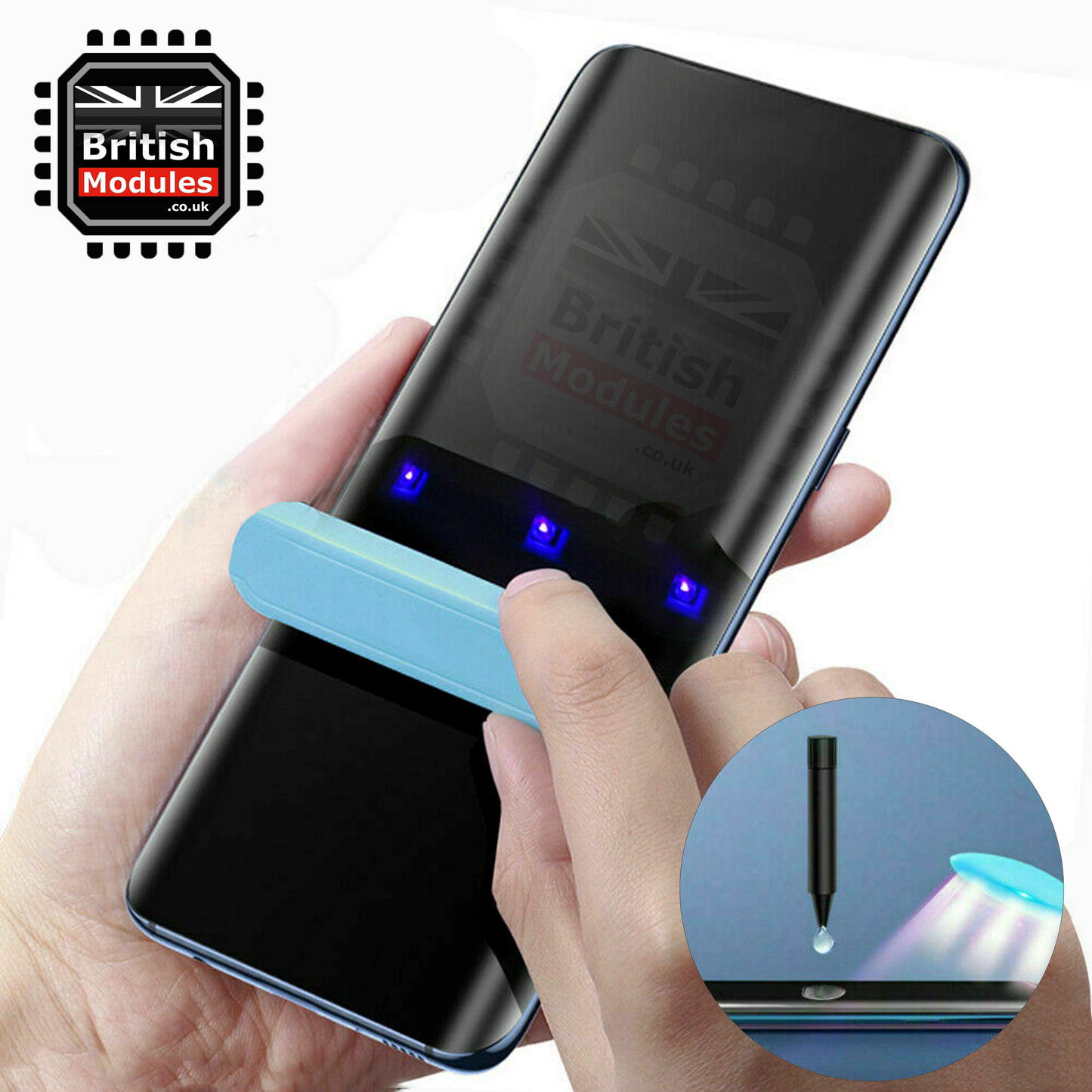 OnePlus Full Glue Gorilla Nano Liquid UV Gel 9H Curved Tempered Glass Screen Protector