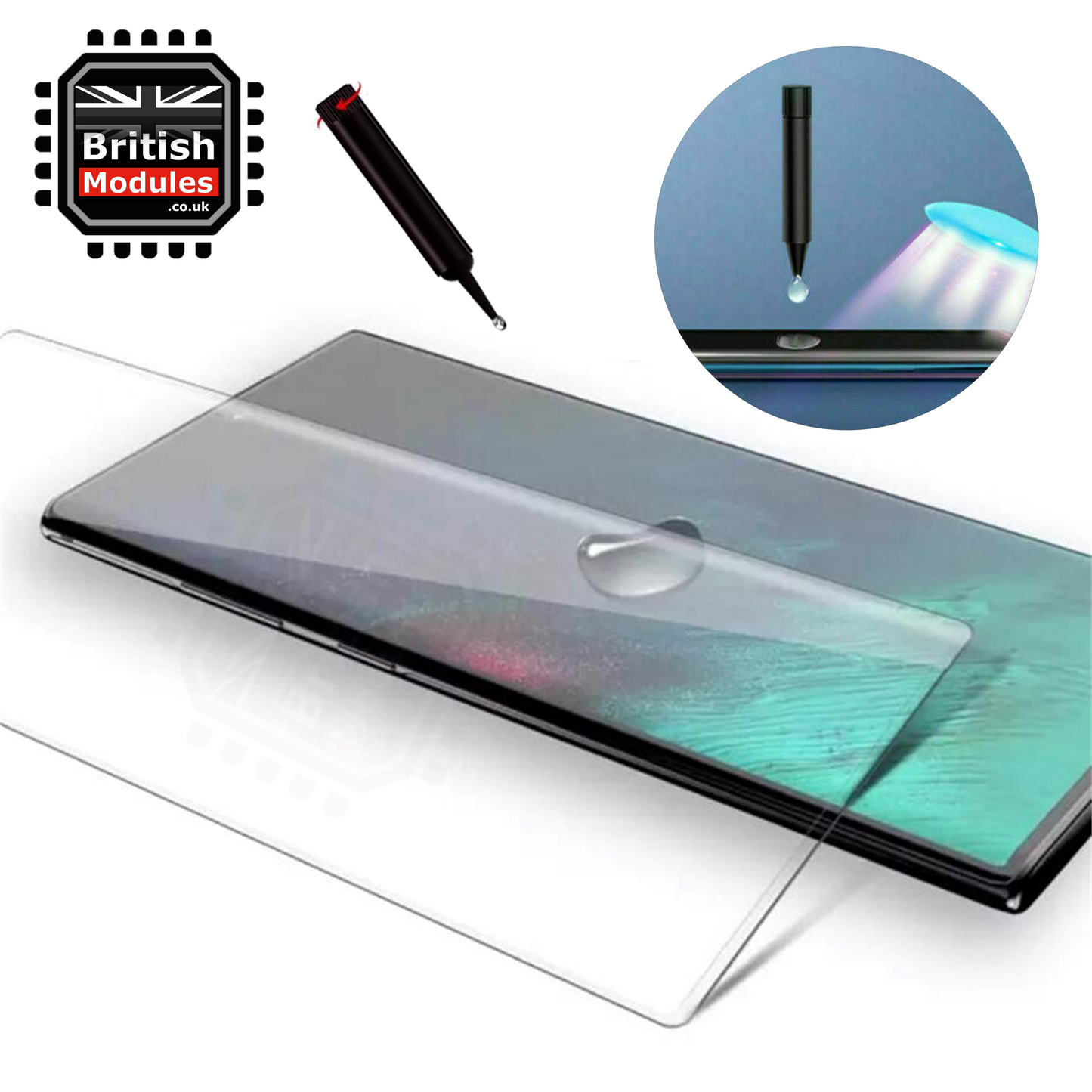 OnePlus Full Glue Gorilla Nano Liquid UV Gel 9H Curved Tempered Glass Screen Protector