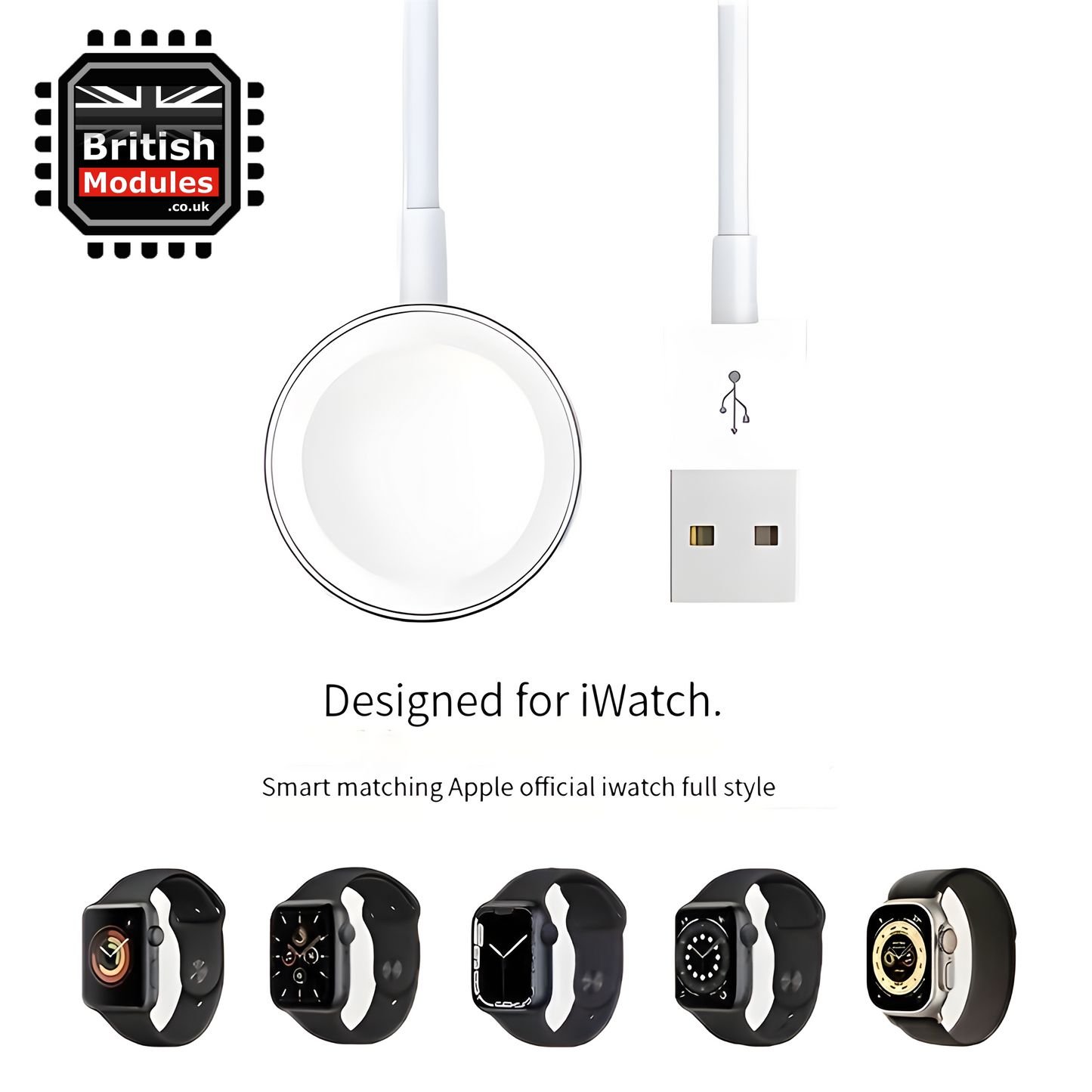 Magnetic Charger for Apple Watch 1M Magnetic Charging Cable