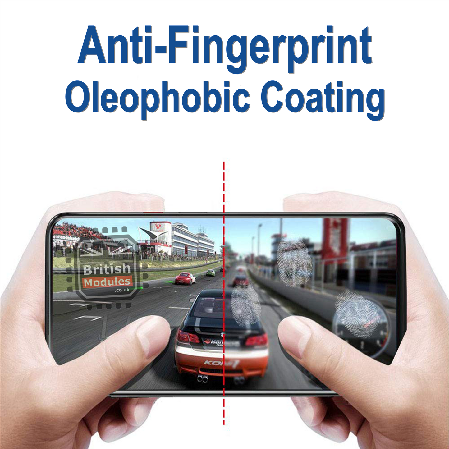 British Modules HMD Shatterproof Hybrid Glass & Plastic Fusion Screen Protector