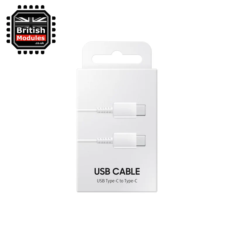 British Modules Super Fast Charging USB-C to C 1M Cable (3A) White
