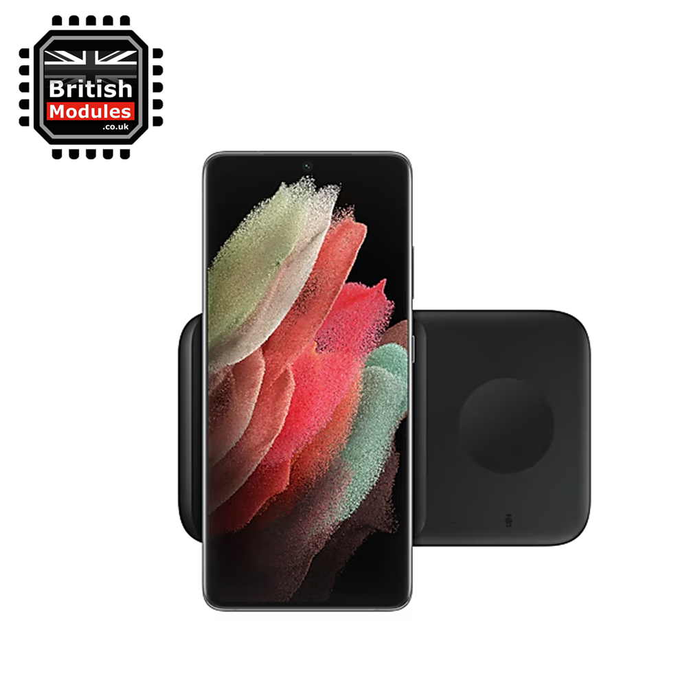Samsung Wireless Charger Duo EP-P4300 Official Fast Charging Pad for Smartphones & Watches Qi Enabled Black