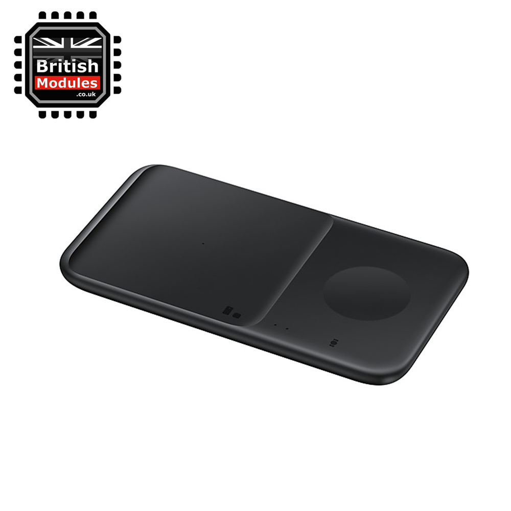 Samsung Wireless Charger Duo EP-P4300 Official Fast Charging Pad for Smartphones & Watches Qi Enabled Black