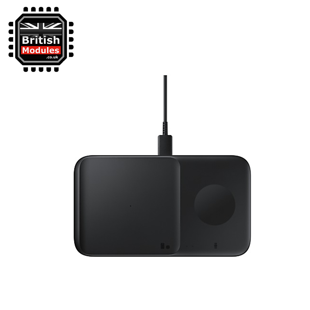 Samsung Wireless Charger Duo EP-P4300 Official Fast Charging Pad for Smartphones & Watches Qi Enabled Black