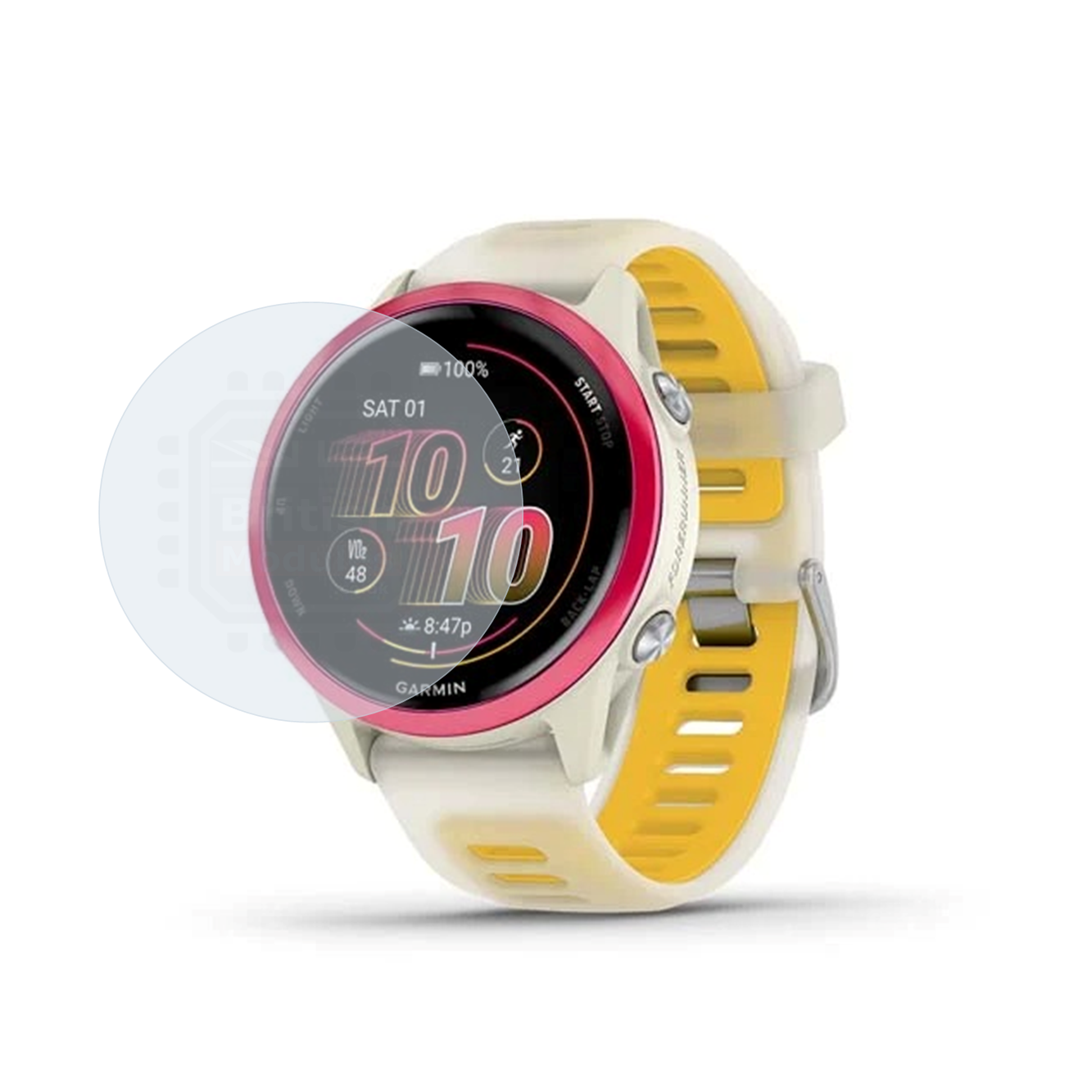British Modules Garmin Smart Watch Clear Coat Self-Healing HydroGel Screen Protector Cover (Pack of 6)