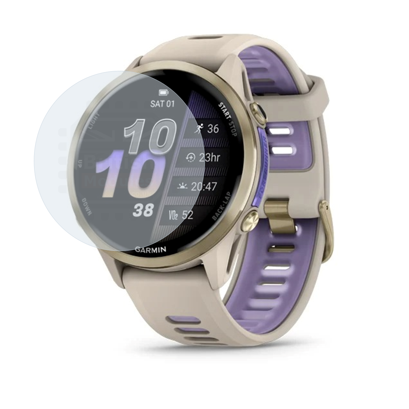 British Modules Garmin Smart Watch Clear Coat Self-Healing HydroGel Screen Protector Cover (Pack of 6)