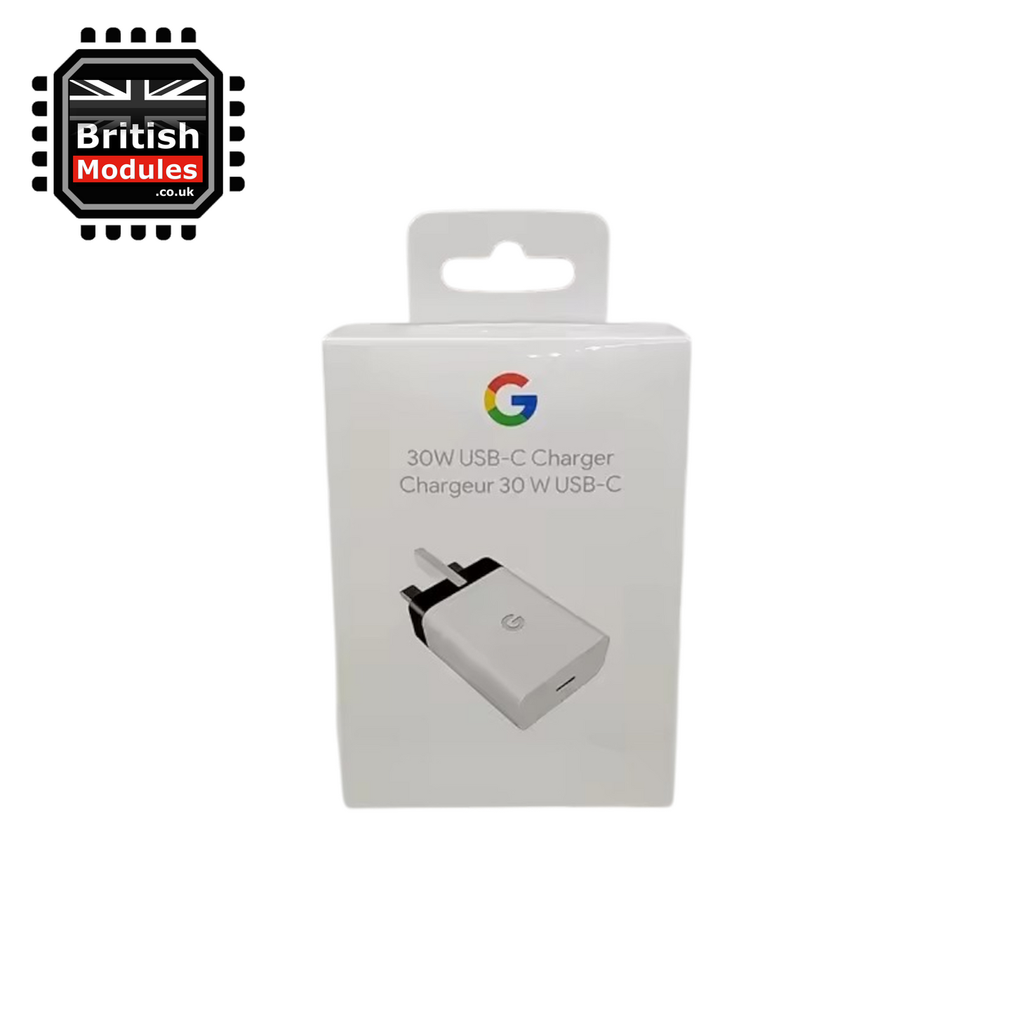 Google 30W USB-C Power Charger UK 3Pin Adapter
