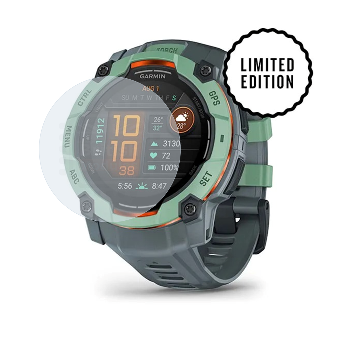 British Modules Garmin Smart Watch Clear Coat Self-Healing HydroGel Screen Protector Cover (Pack of 6)