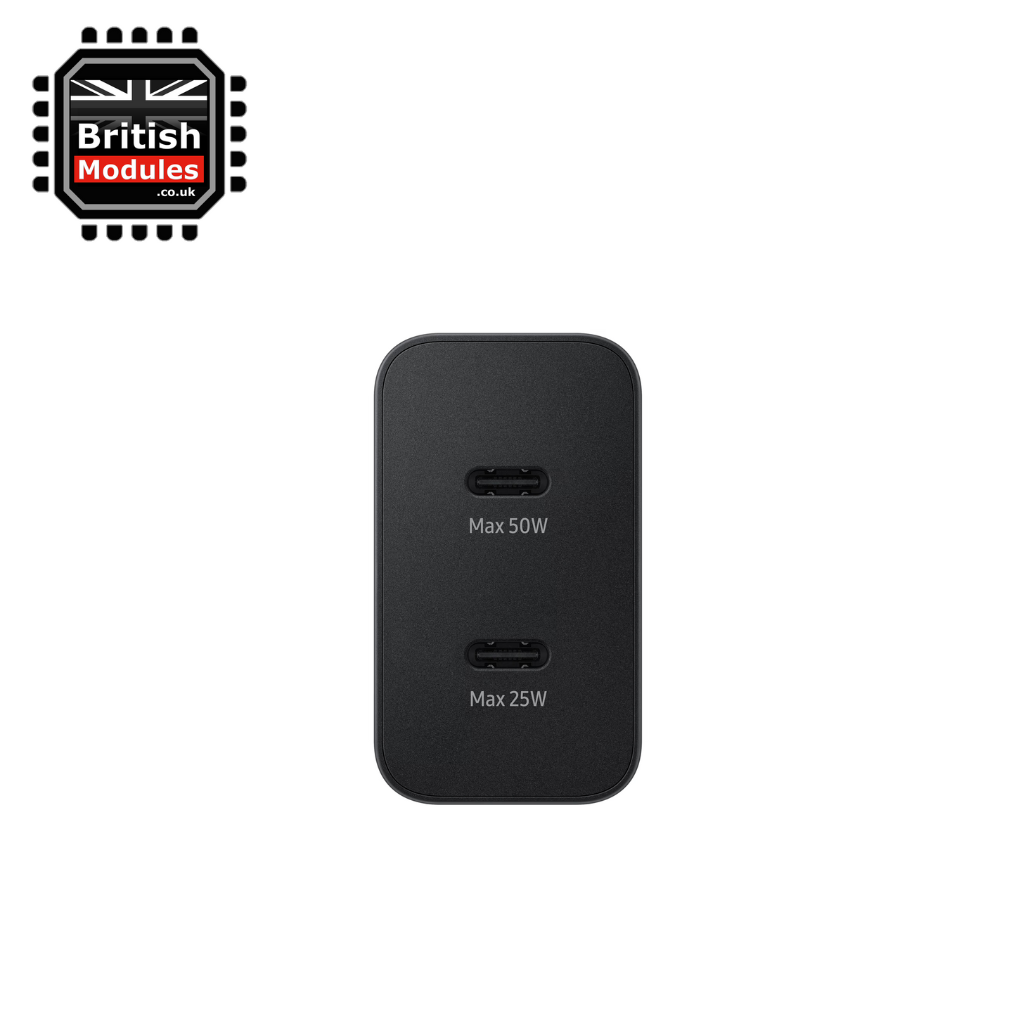 Samsung 50W Duo Power Adapter EP-T5020 with 5A USB C Cable Black 2 Pin EU