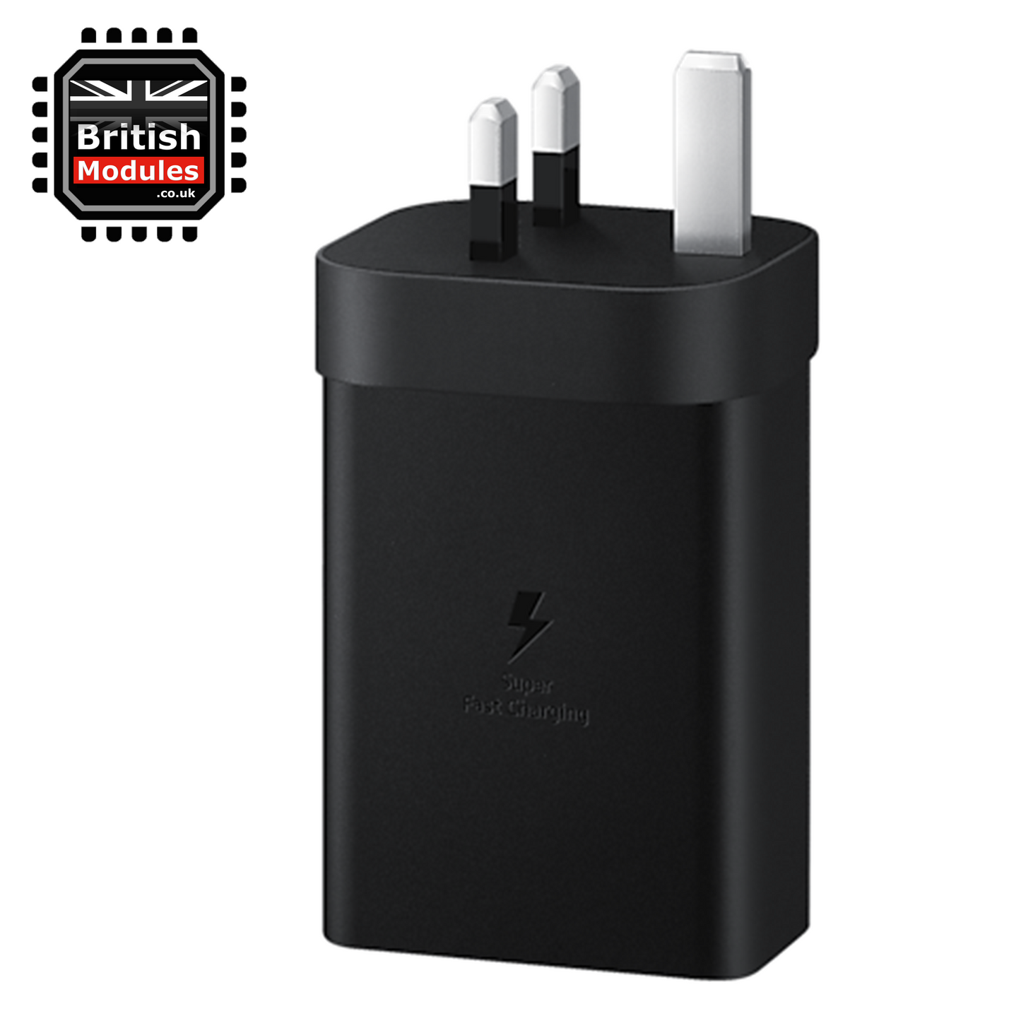 Samsung 65W Trio Universal Power Adapter UK 3 Pin PD USB-C USB-A Port EP-T6530 Black