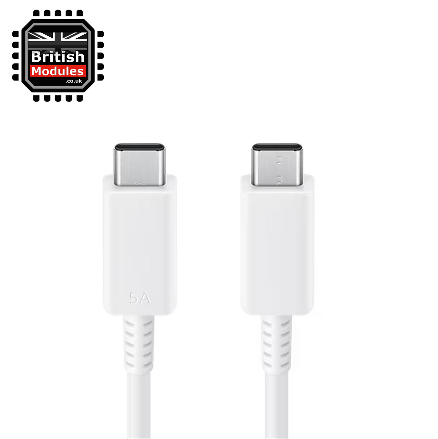 Samsung USB Type-C to USB Type-C Data Cable Fast Charging (5A, 1.8 m) White