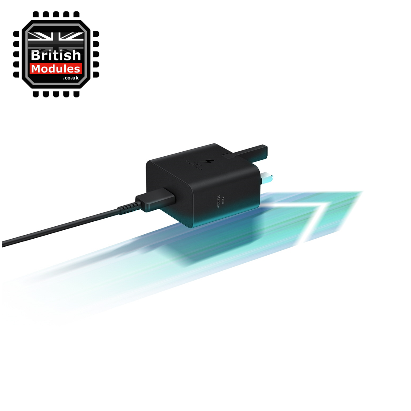 Samsung Galaxy 25W USB-C UK Adapter EP-T2510 With 1M C to C Cable Black