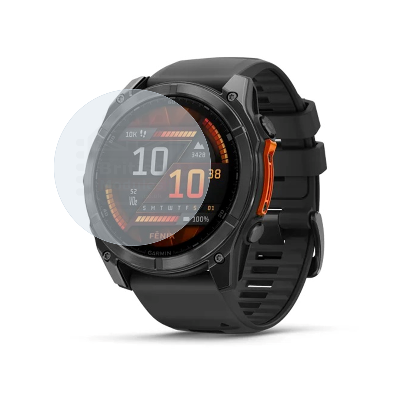 British Modules Garmin Smart Watch Clear Coat Self-Healing HydroGel Screen Protector Cover (Pack of 6)