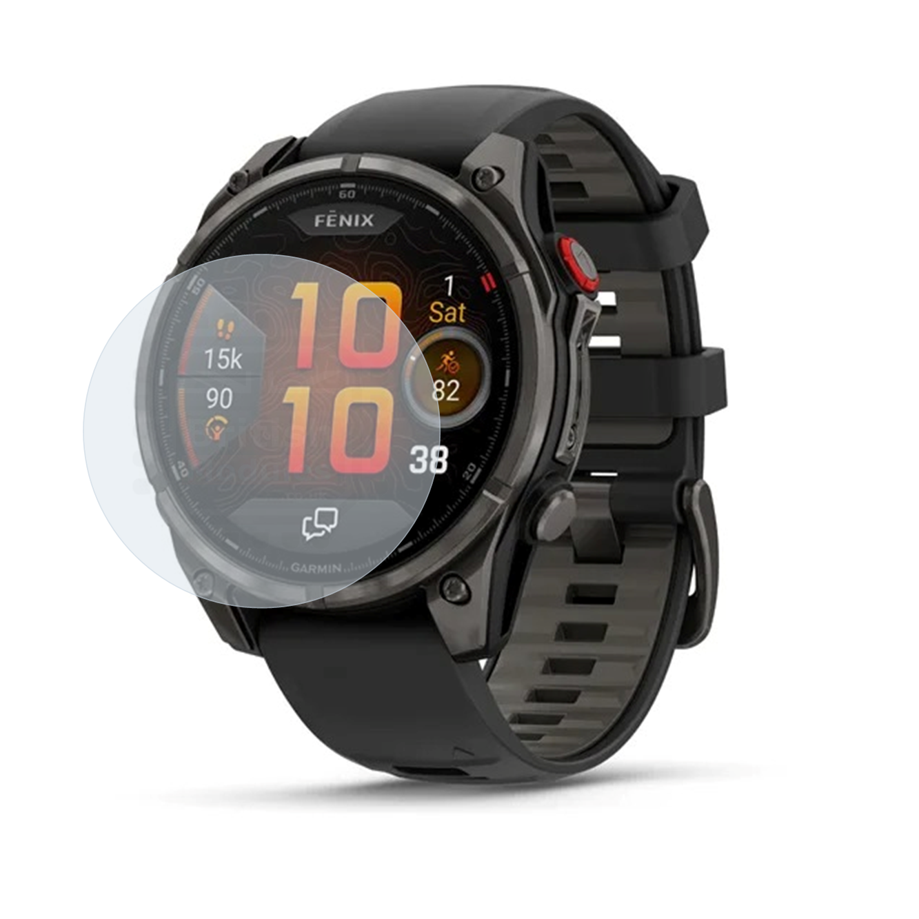 British Modules Garmin Smart Watch Clear Coat Self-Healing HydroGel Screen Protector Cover (Pack of 6)