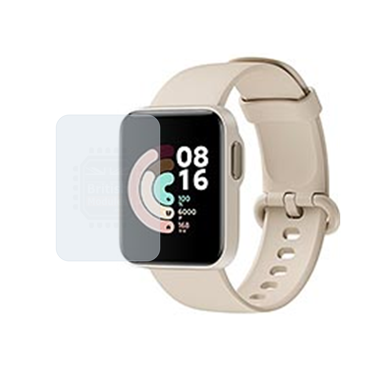 British Modules Xiaomi Watch Clear Coat Self-Healing HydroGel Screen Protector Cover (Pack of 6)