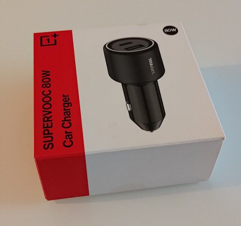 OnePlus SUPERVOOC 80W Car Charger 2 Port Dual Charging USB-C & USB-A