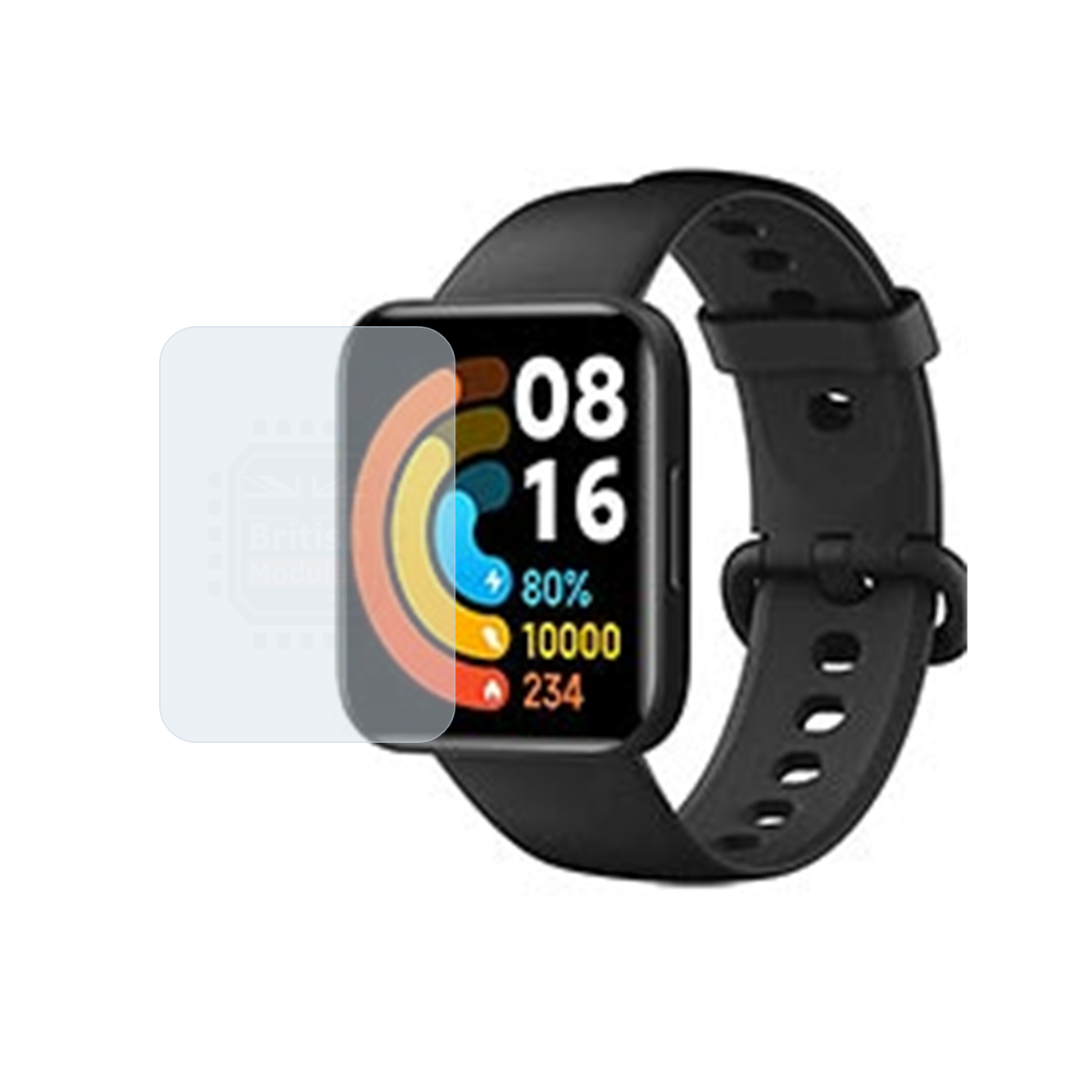 British Modules Xiaomi Watch Clear Coat Self-Healing HydroGel Screen Protector Cover (Pack of 6)