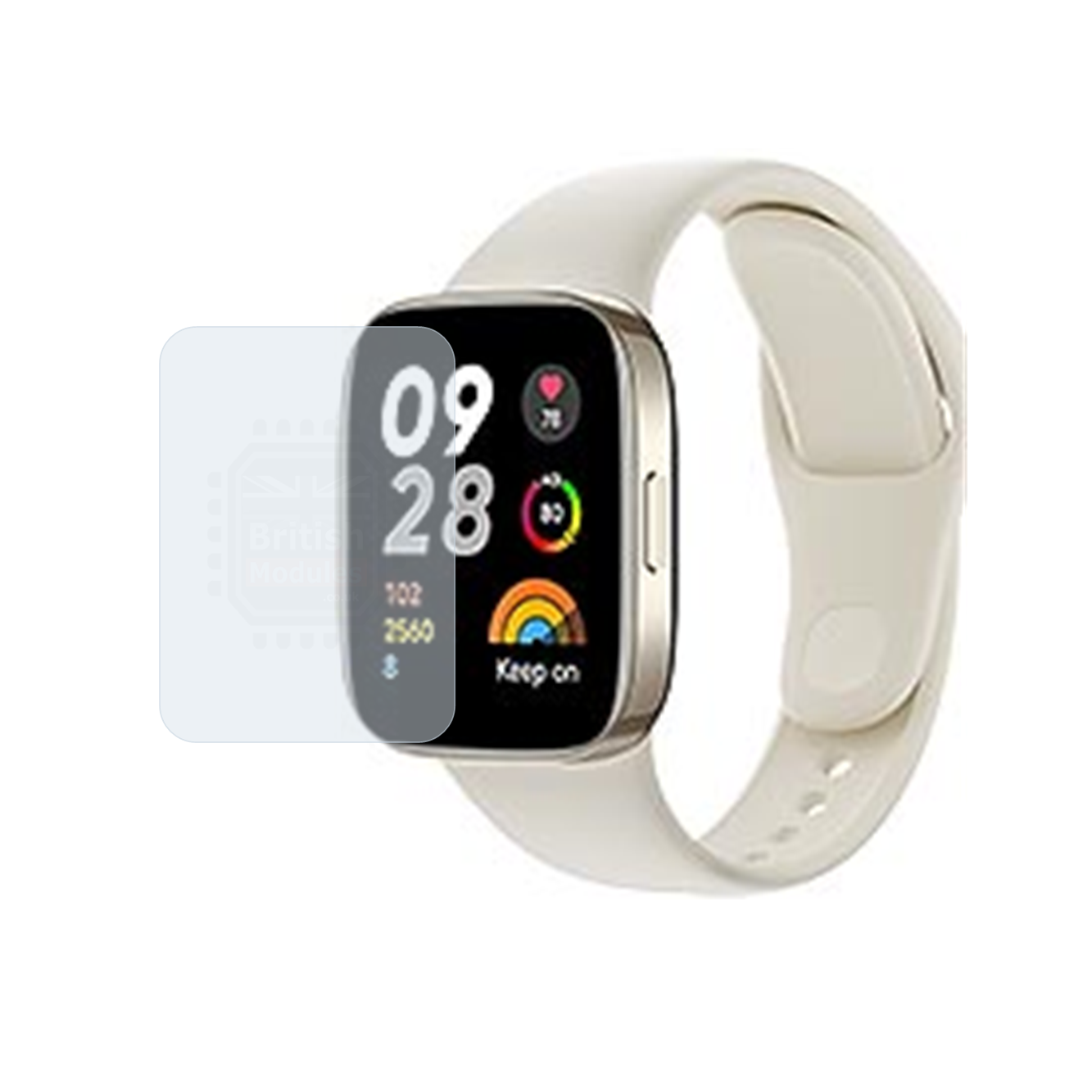 British Modules Xiaomi Watch Clear Coat Self-Healing HydroGel Screen Protector Cover (Pack of 6)
