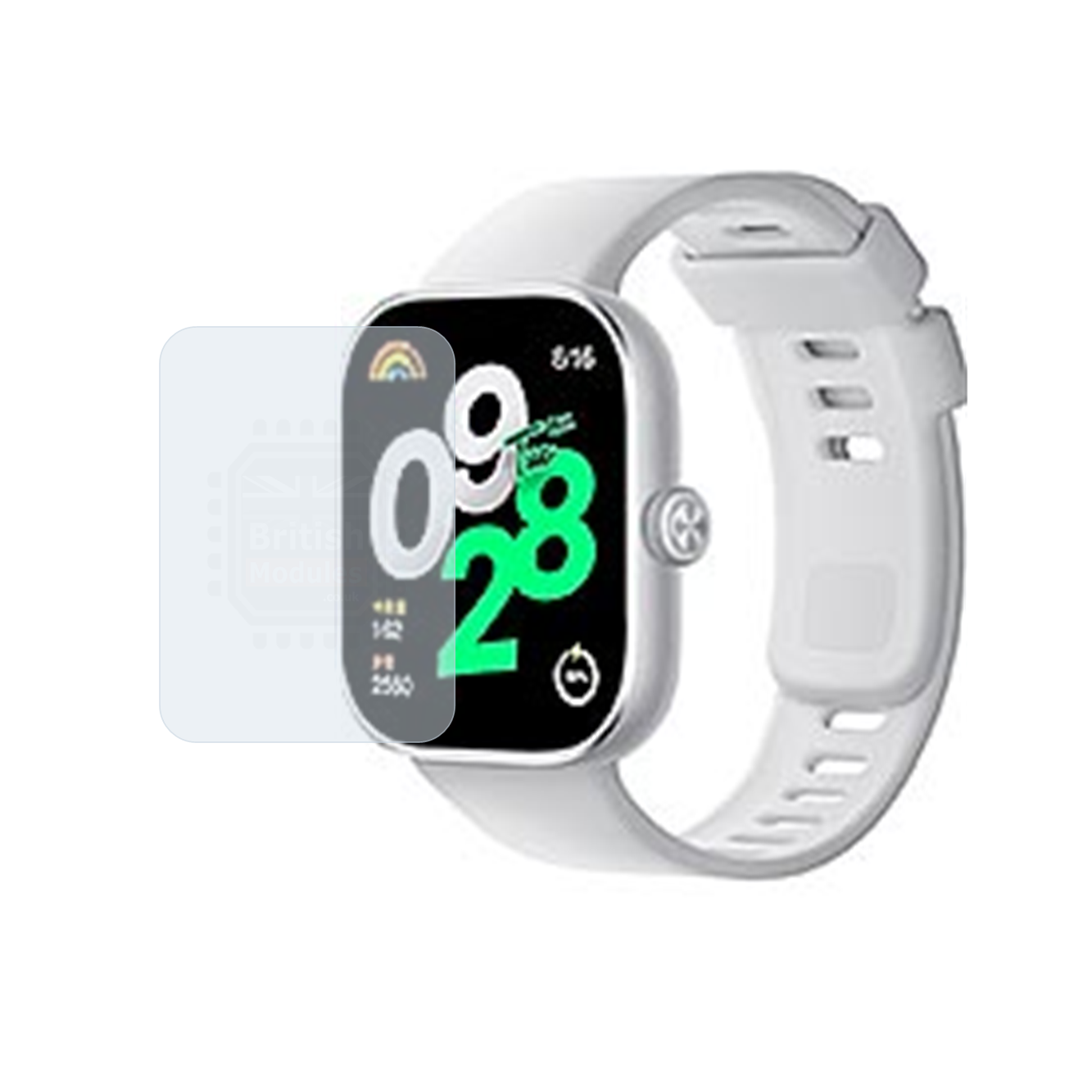 British Modules Xiaomi Watch Clear Coat Self-Healing HydroGel Screen Protector Cover (Pack of 6)