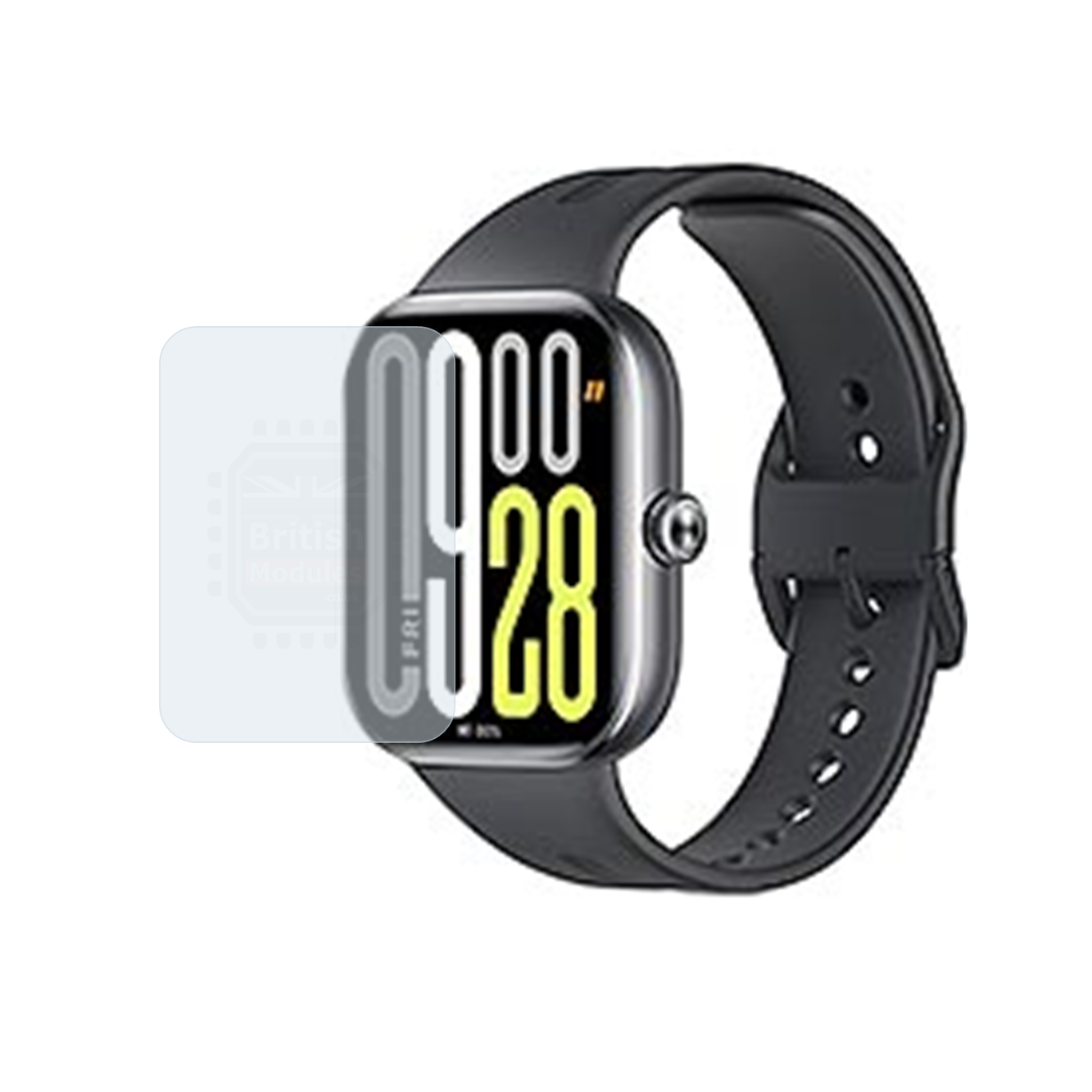British Modules Xiaomi Watch Clear Coat Self-Healing HydroGel Screen Protector Cover (Pack of 6)