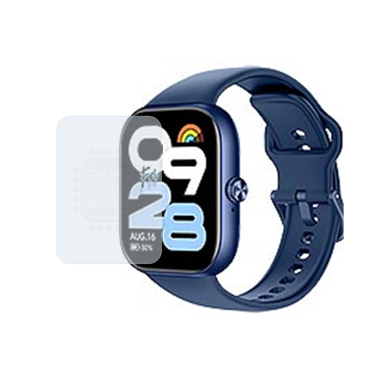 British Modules Xiaomi Watch Clear Coat Self-Healing HydroGel Screen Protector Cover (Pack of 6)