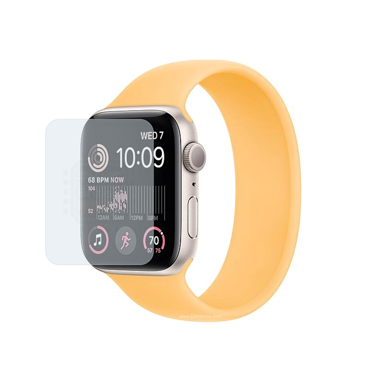 British Modules Apple Watch Clear Coat Self-Healing HydroGel Screen Protector Cover (Pack of 6)
