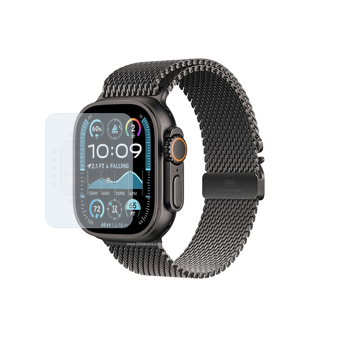 British Modules Apple Watch Clear Coat Self-Healing HydroGel Screen Protector Cover (Pack of 6)