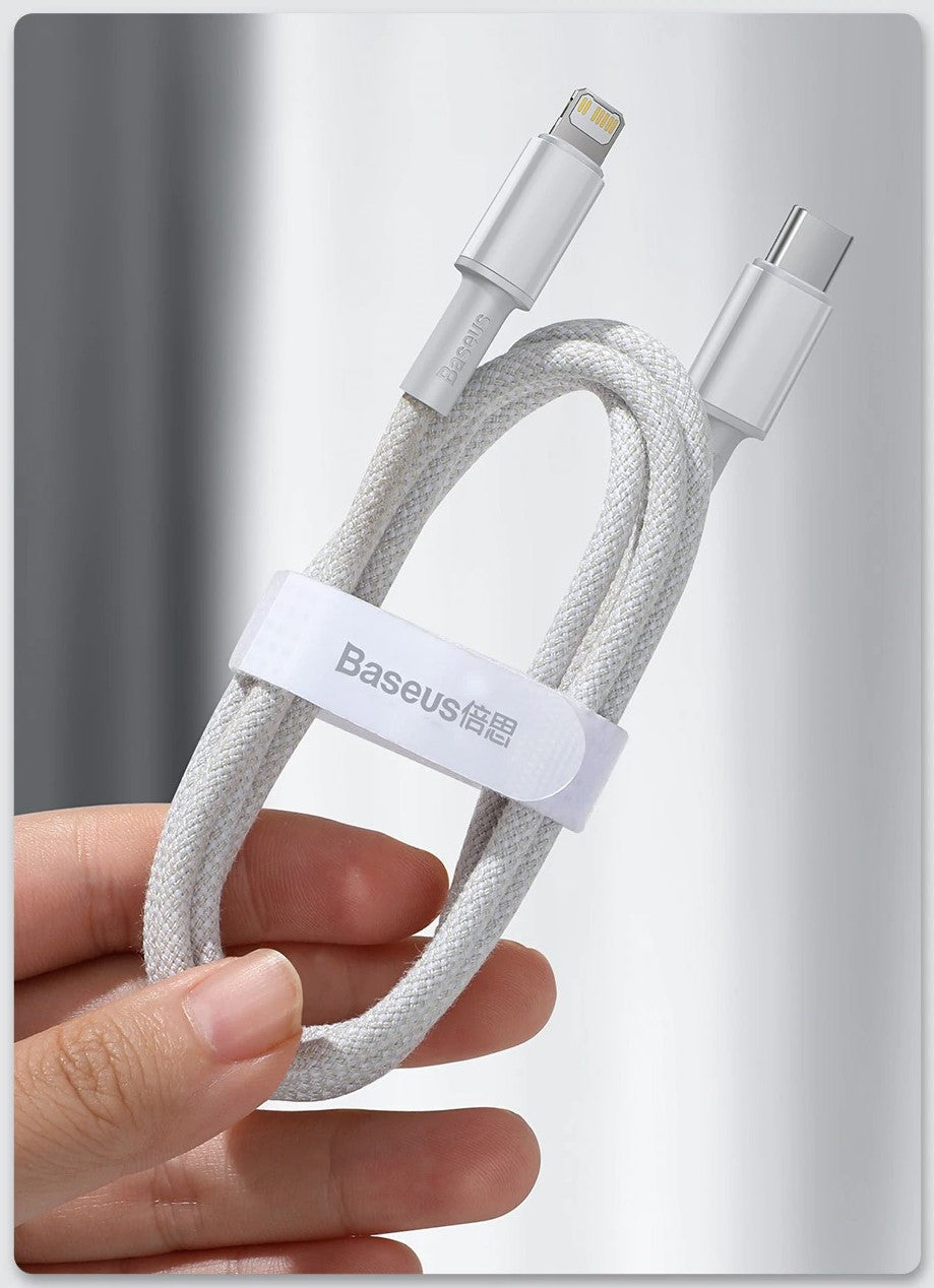 Heavy Duty Braided iPhone Fast Charging Data Cable Type-C to Lightning PD 20W 2M for Apple iPhone