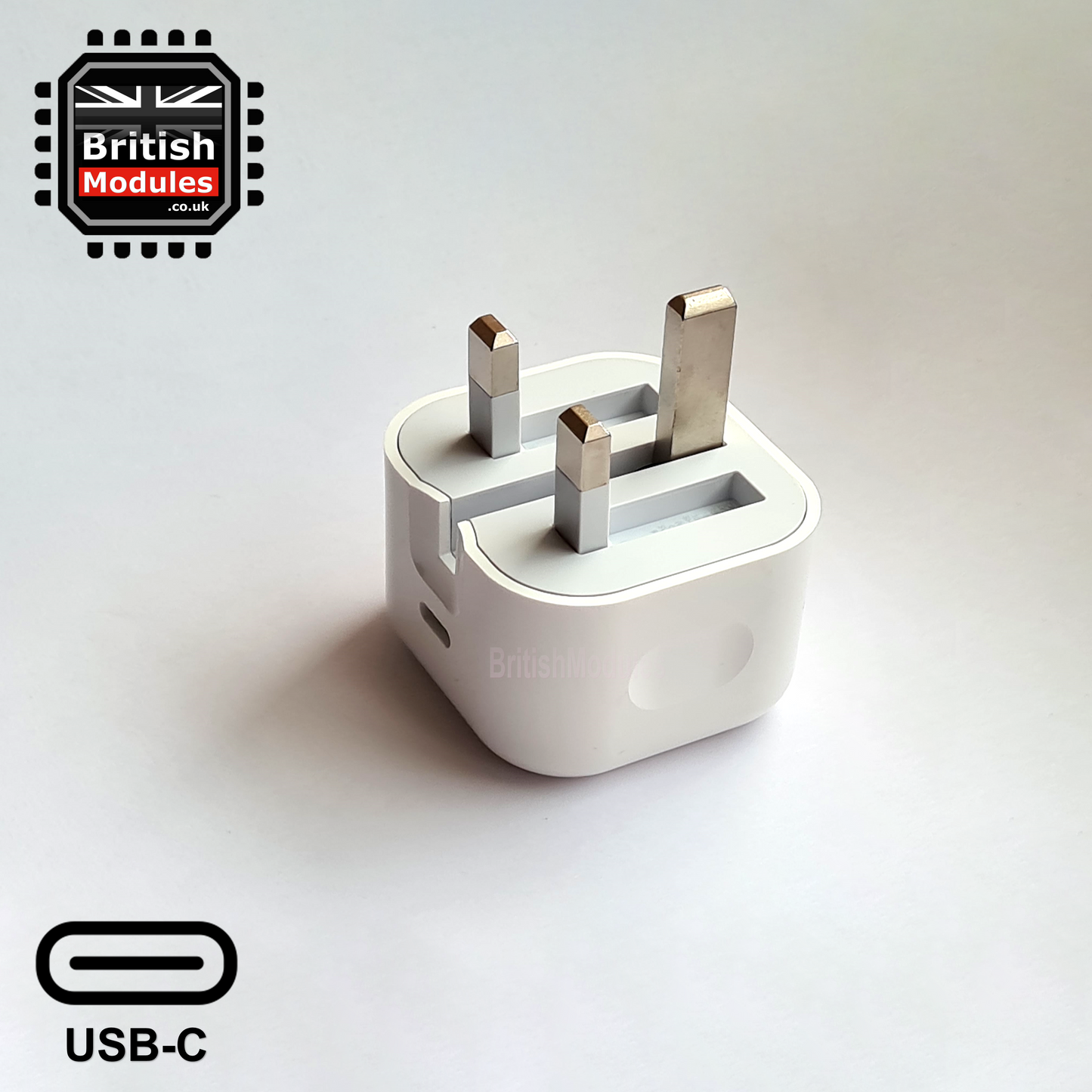 18W USB-C Power Adapter Plug for iPad / iPhone Charger Head Wall UK