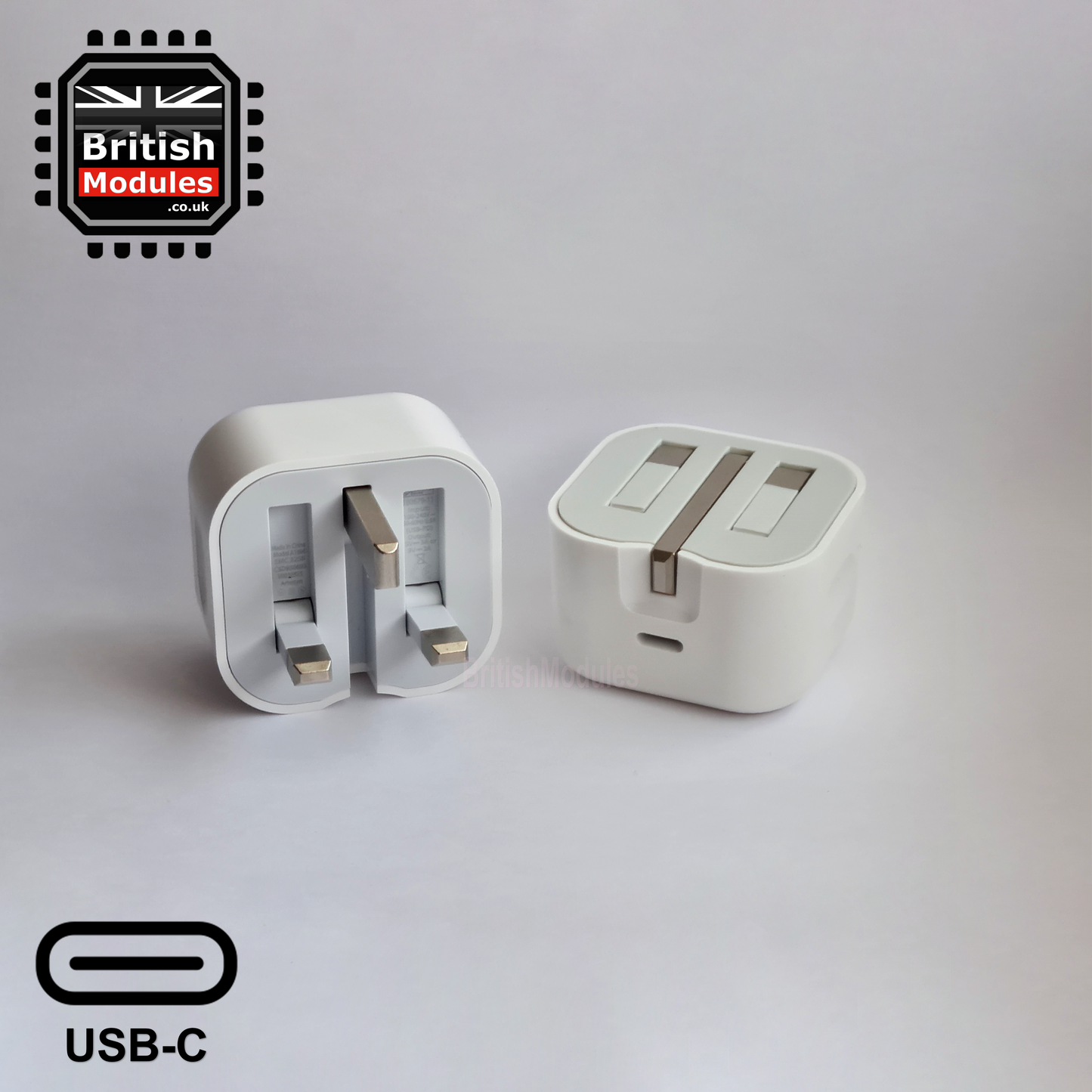 PD 20W Fast Charging USB-C Power Adapter + 1M USB-C to Lightning Cable for iPhone / iPad UK Wall Plug