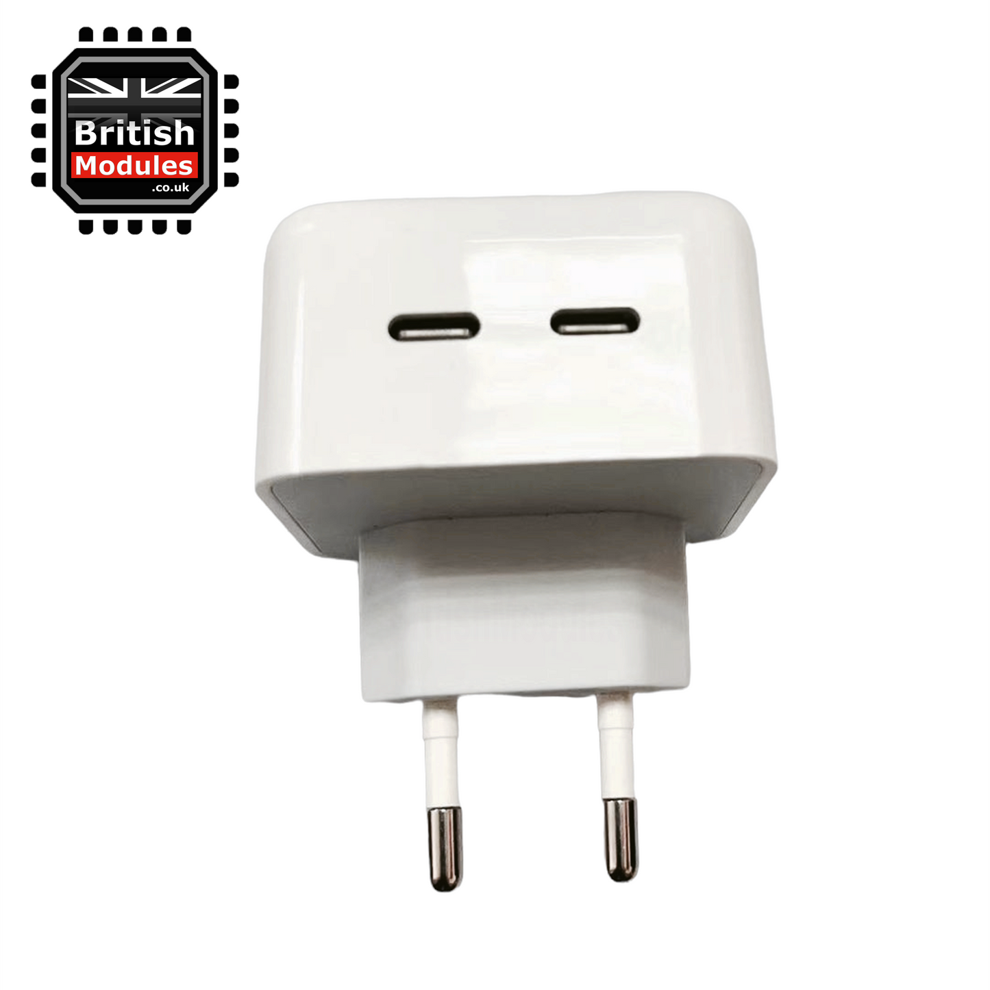 35W Dual USB-C Port Power Adapter EU Plug Super Fast Charging Wall Charger