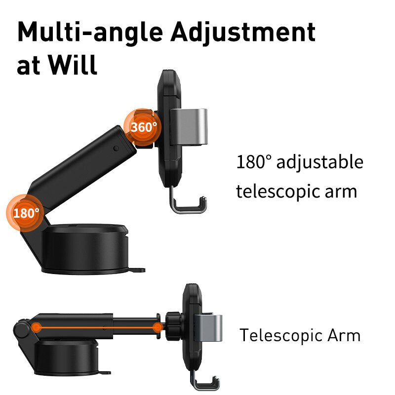 Car Mount Holder 360 Windshield Windscreen Dashboard Mount Phone Holder Gravity
