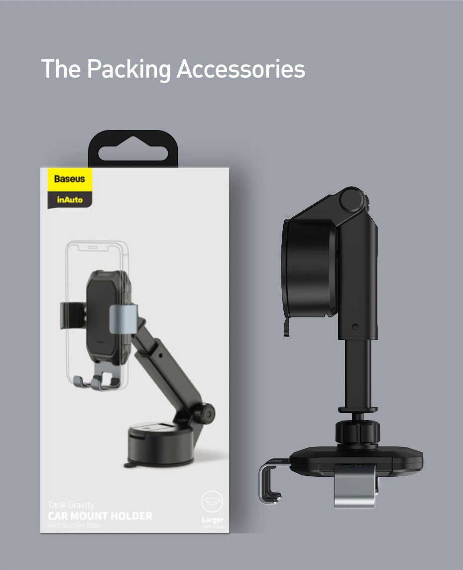 Car Mount Holder 360 Windshield Windscreen Dashboard Mount Phone Holder Gravity