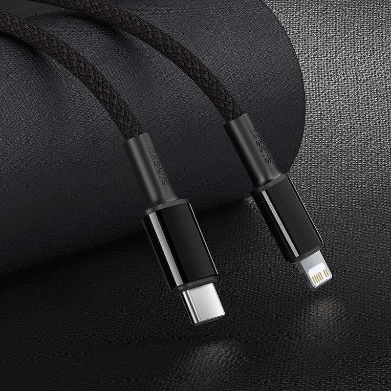 Heavy Duty Braided iPhone Fast Charging Data Cable Type-C to Lightning PD 20W 2M for Apple iPhone