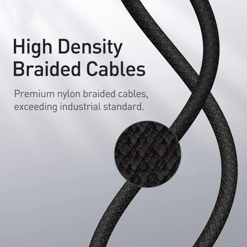 Heavy Duty Braided iPhone Fast Charging Data Cable Type-C to Lightning PD 20W 2M for Apple iPhone