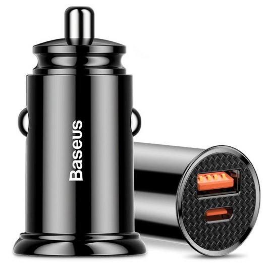 Baseus 30W QC4.0 Mini USB C Super Fast Charging Car Charger for Samsung Galaxy S22 / iPhone 13 Pro Max