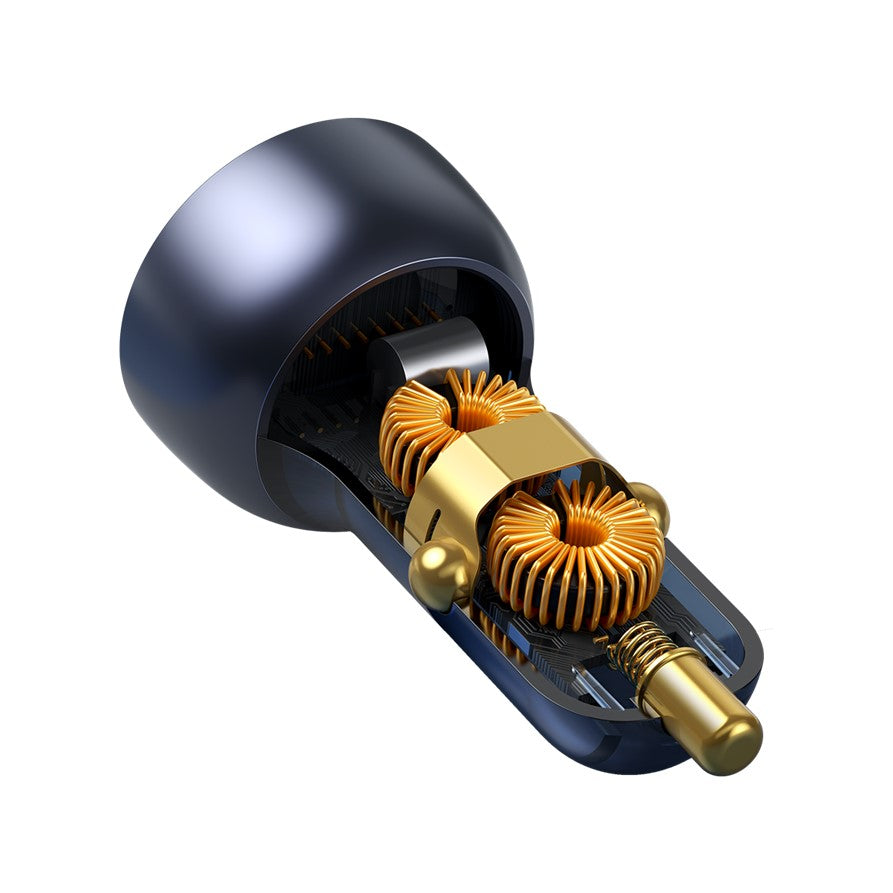 Baseus Super Fast Charging Car Charger 65W Dual Port with LED Display for Laptops, Notebooks and Mobile Phones