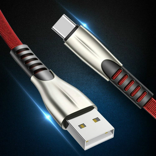 2M Strong Braided USB Type C Quick Fast Charging High Speed Data Sync Charger Cable