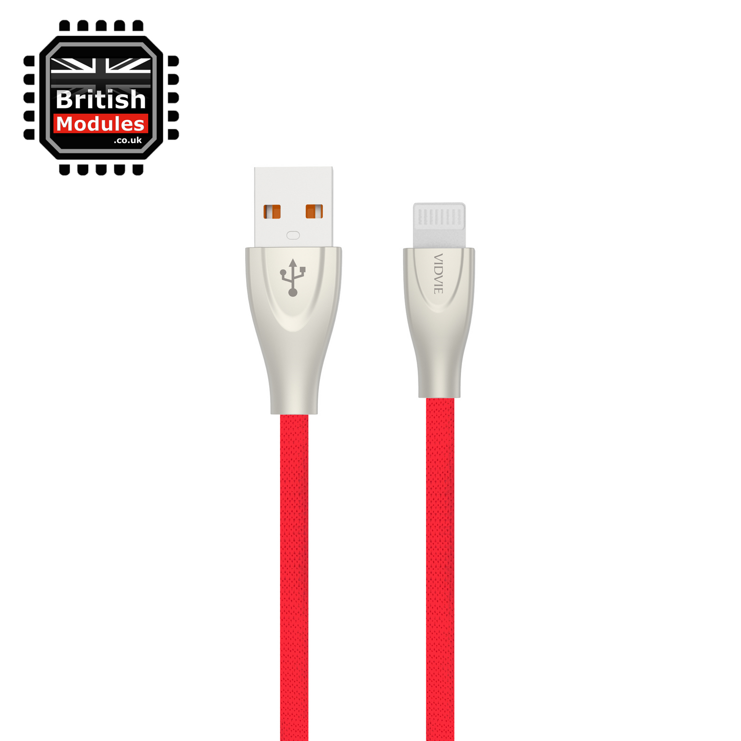 Heavy Duty Braided iPhone Lightning Cable USB Charger Charging Lead Data Sync by VidVie